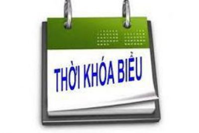 Thời khóa biểu học trực tuyến áp dụng từ ngày 25/10/2021